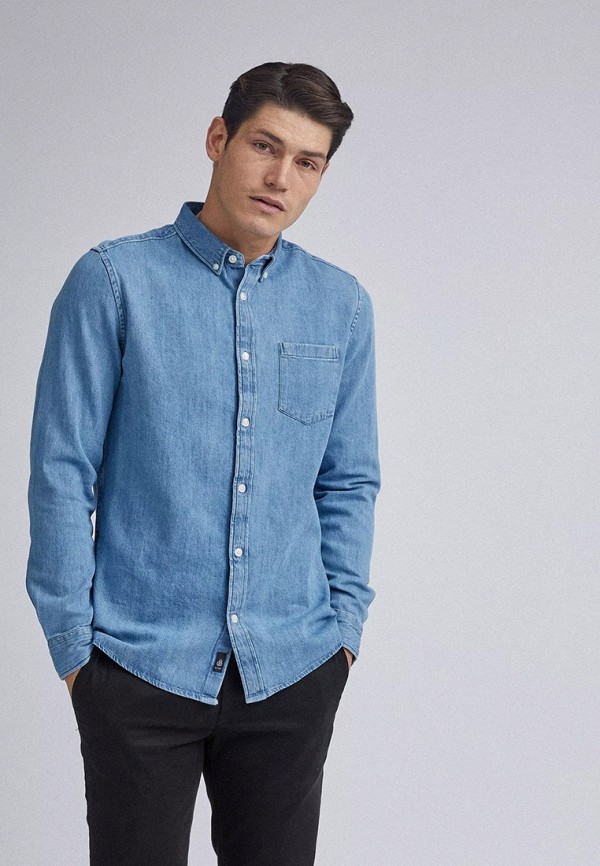 

Рубашка Burton Menswear London, Голубой, Burton Menswear London BU014EMIHZD9