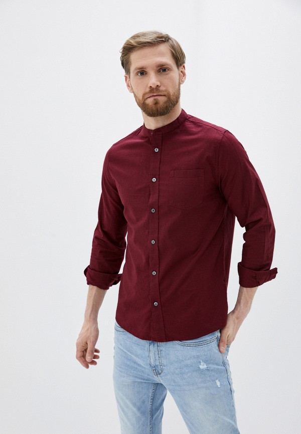 

Рубашка Burton Menswear London, Бордовый, Burton Menswear London BU014EMIHZE3