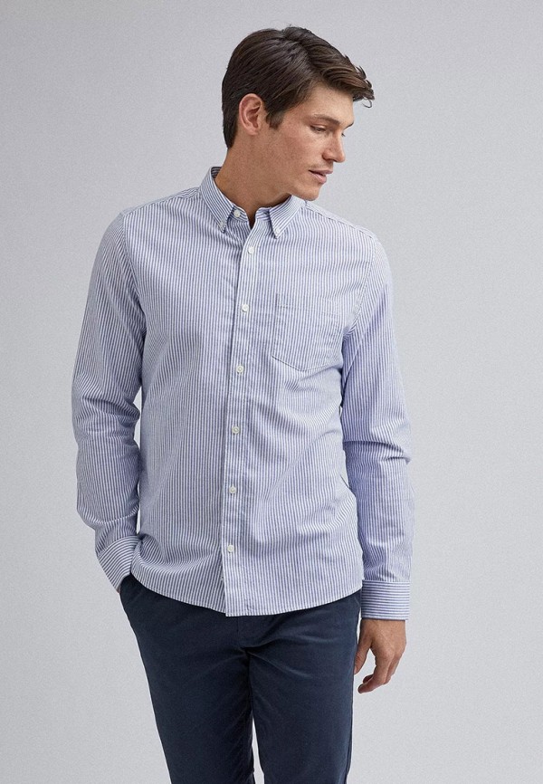 

Рубашка Burton Menswear London, Голубой, Burton Menswear London BU014EMIHZF7