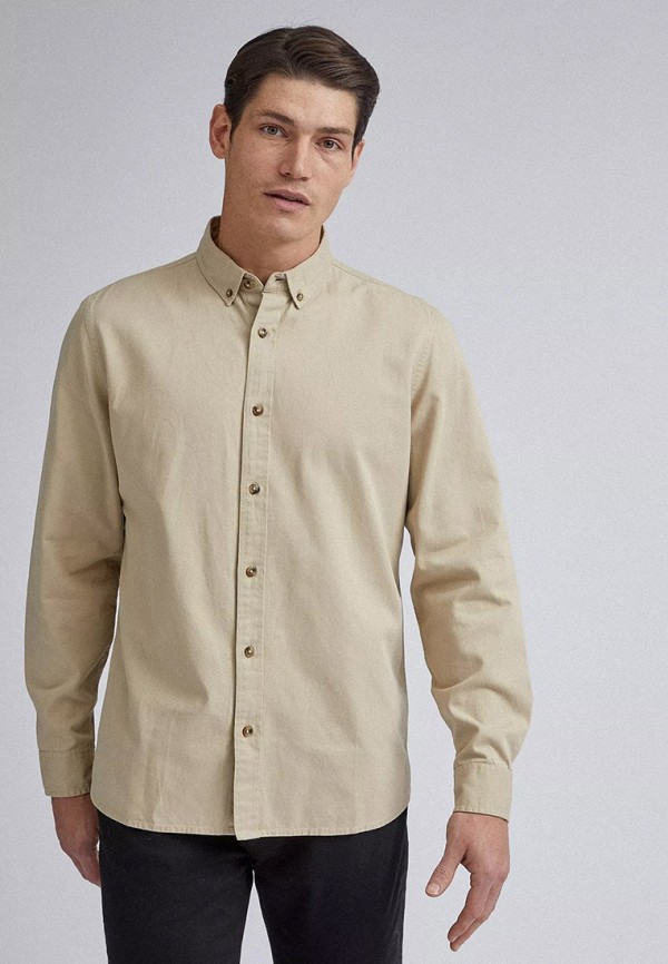 

Рубашка Burton Menswear London, Бежевый, Burton Menswear London BU014EMIHZG1