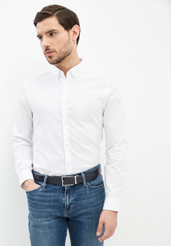 

Рубашка Burton Menswear London, Белый, Burton Menswear London BU014EMILNI4
