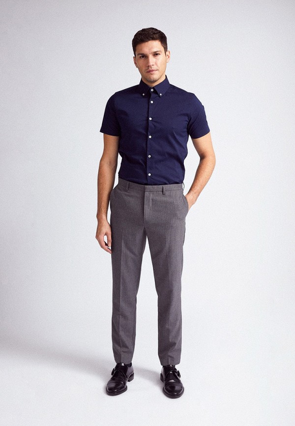 

Рубашка Burton Menswear London, Синий, Burton Menswear London BU014EMILNI5