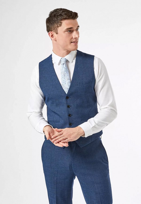 

Жилет Burton Menswear London, Синий, Burton Menswear London BU014EMIWBQ7