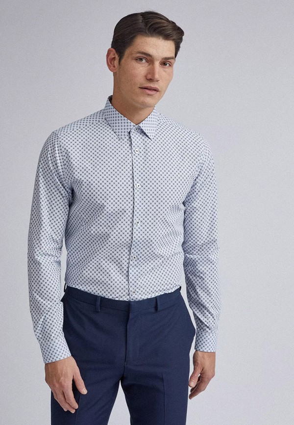 

Рубашка Burton Menswear London, Синий, Burton Menswear London BU014EMIWBQ8