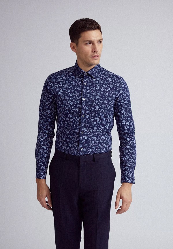 

Рубашка Burton Menswear London, Синий, Burton Menswear London BU014EMIWBQ9