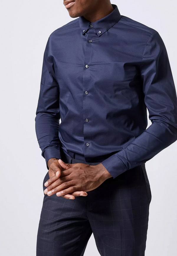

Рубашка Burton Menswear London, Синий, Burton Menswear London BU014EMJYJS4