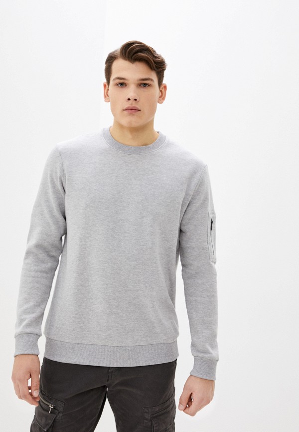 

Свитшот Burton Menswear London, Серый, Burton Menswear London BU014EMKVHM4