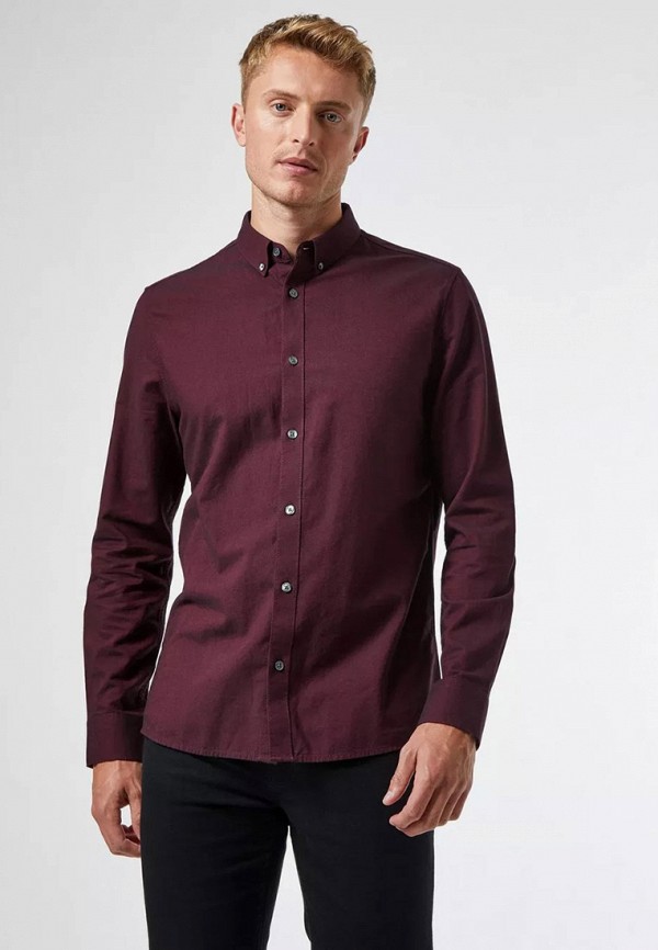 

Рубашка Burton Menswear London, Бордовый, Burton Menswear London BU014EMKXTC7