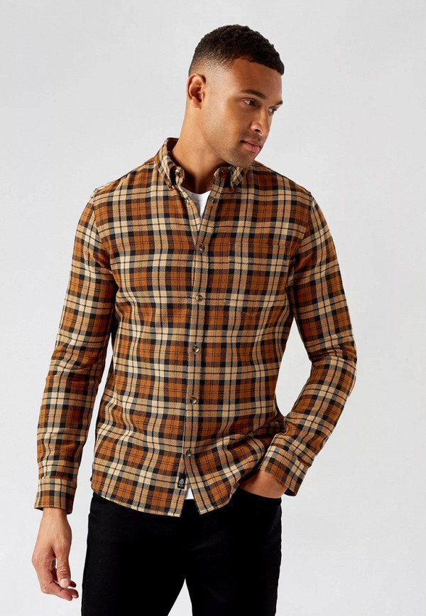 

Рубашка Burton Menswear London, Коричневый, Burton Menswear London BU014EMLPIH1