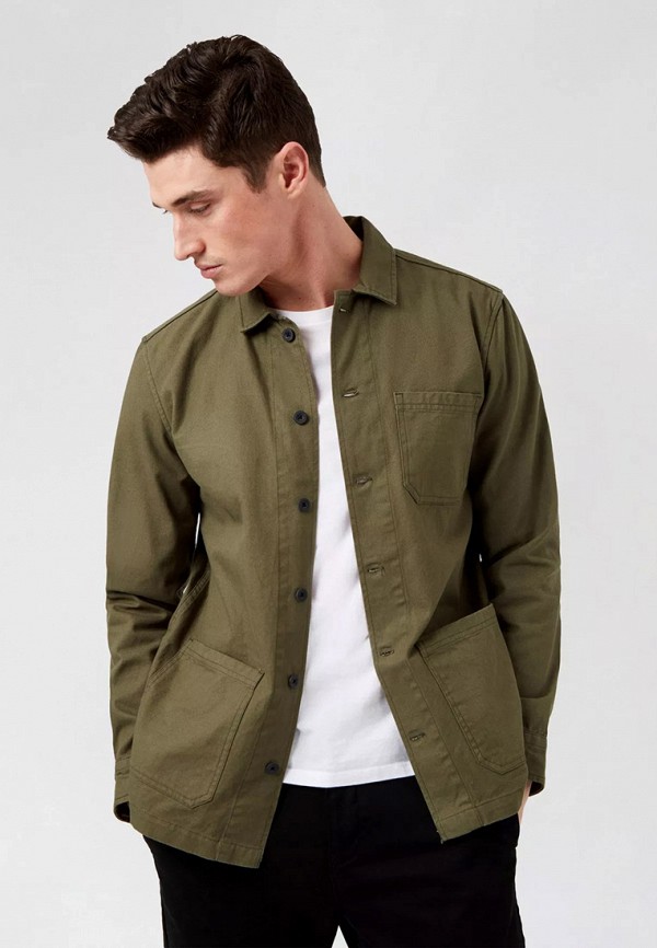 

Рубашка Burton Menswear London, Хаки, Burton Menswear London BU014EMLPIH3