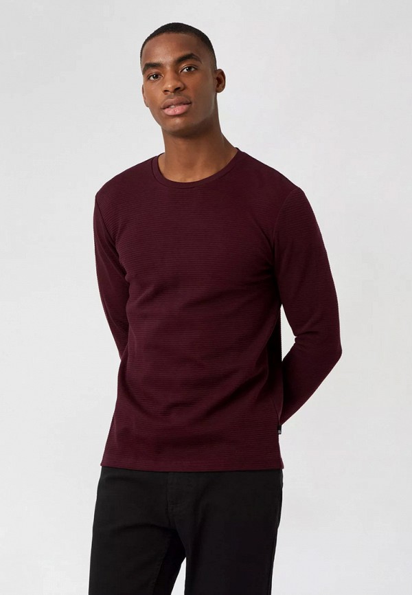 

Лонгслив Burton Menswear London, Бордовый