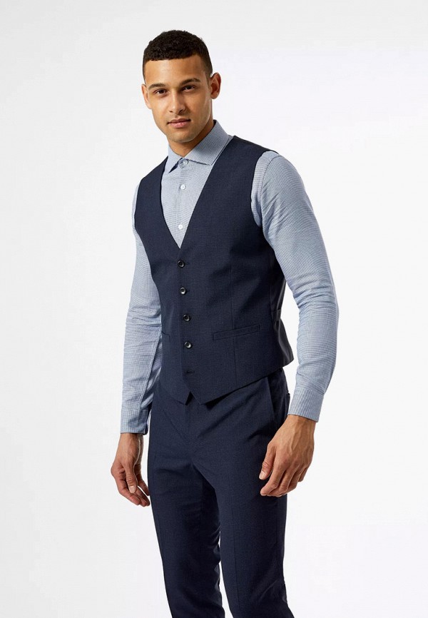 

Жилет Burton Menswear London, Синий, Burton Menswear London BU014EMLRHA7
