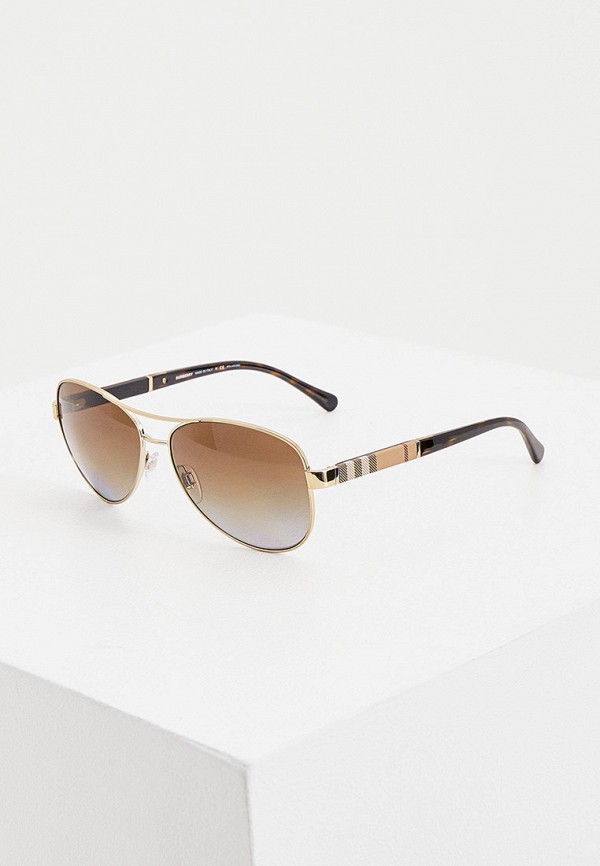 

Очки солнцезащитные Burberry, Золотой, BE3080 1145T5
