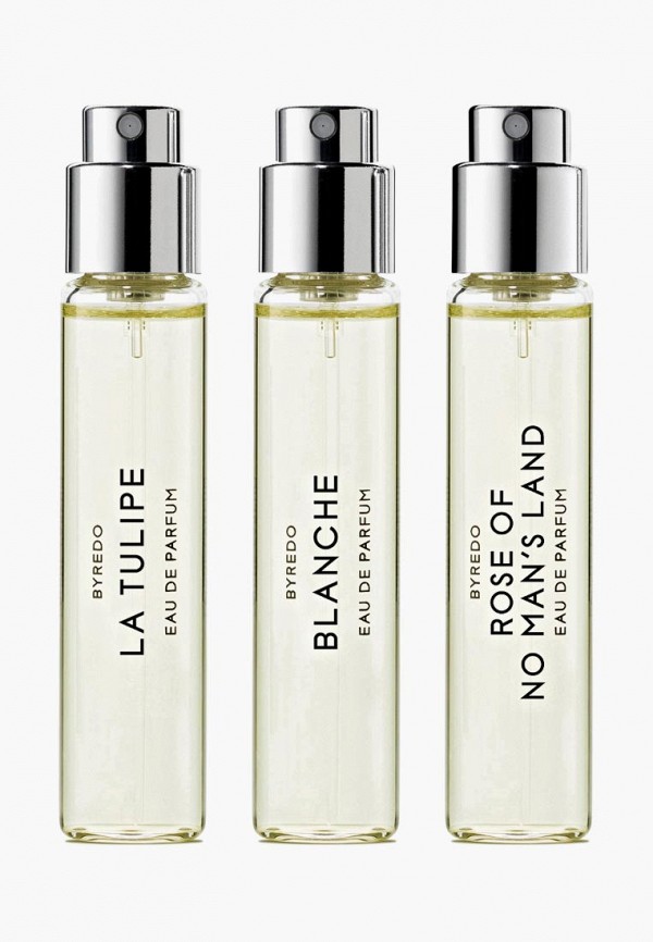 

Набор парфюмерный Byredo, Прозрачный, La Sélection Florale (Blanche/ La Tulipe/ Rose Of No Mans Land) 3*12 мл