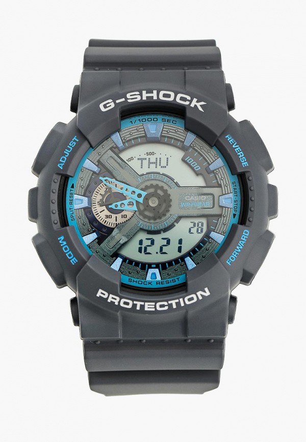

Часы Casio, Серый, CASIO G-SHOCK GA-110TS-8A2