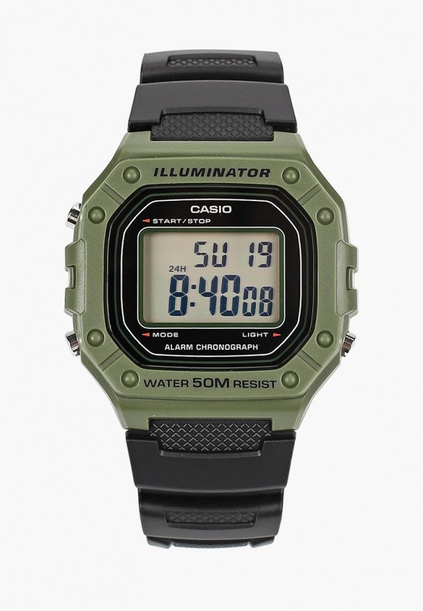 

Часы Casio, Черный, CASIO Collection W-218H-3A