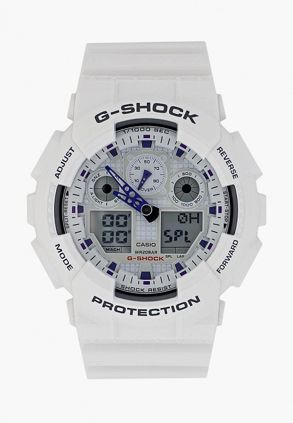 

Часы Casio, Белый, G-SHOCK GA-100A-7A