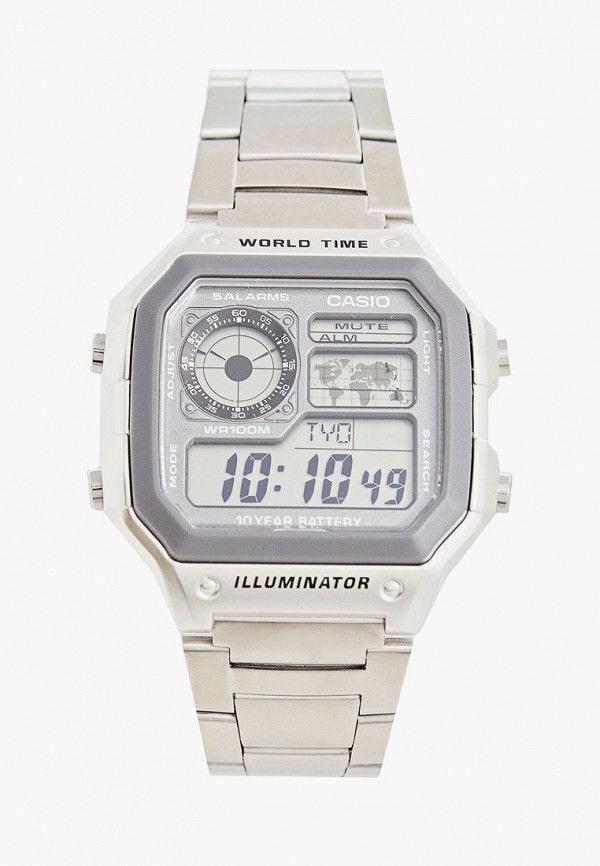

Часы Casio, Серебряный, Casio Collection AE-1200WHD-7AVEF