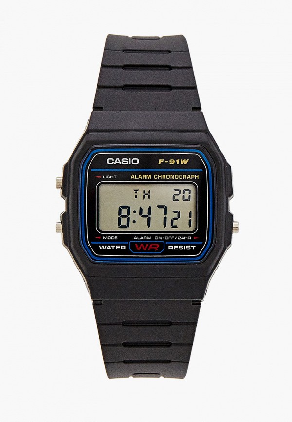 

Часы Casio, Черный, Casio Collection F-91W-1YEG