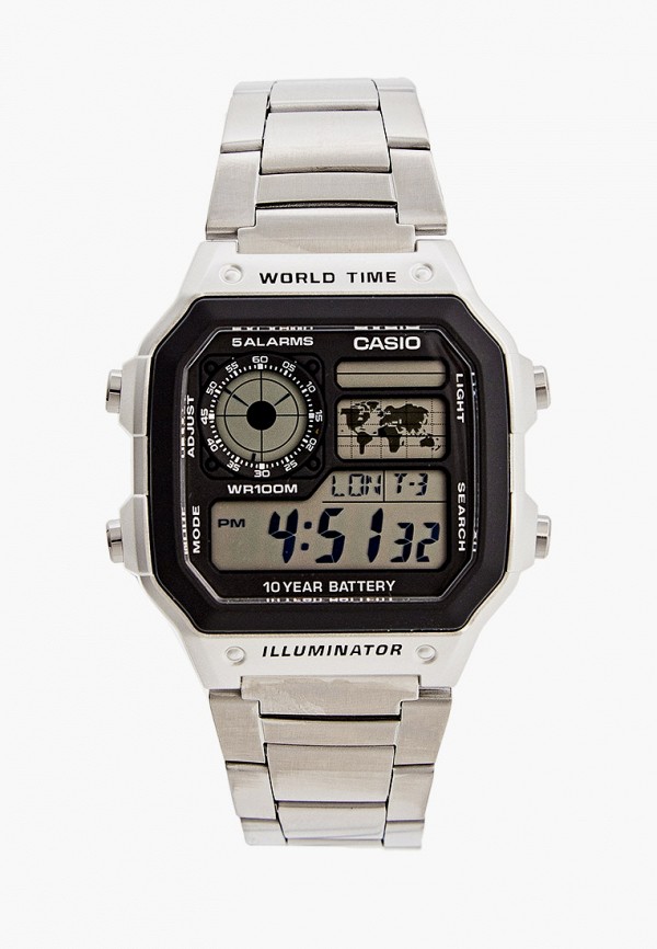 

Часы Casio, Серебряный, Casio Collection AE-1200WHD-1A
