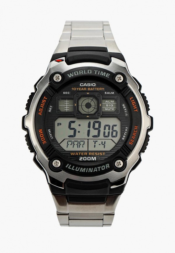 

Часы Casio, CASIO Collection AE-2000WD-1A, Серебряный