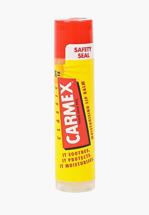 

Бальзам для губ Carmex, классический с защитным фактором, SPF 15 в стике, Прозрачный