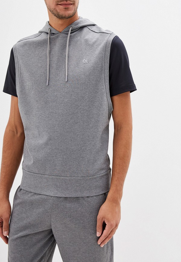 

Худи Calvin Klein Performance, Серый, SLEEVELESS HOODIE
