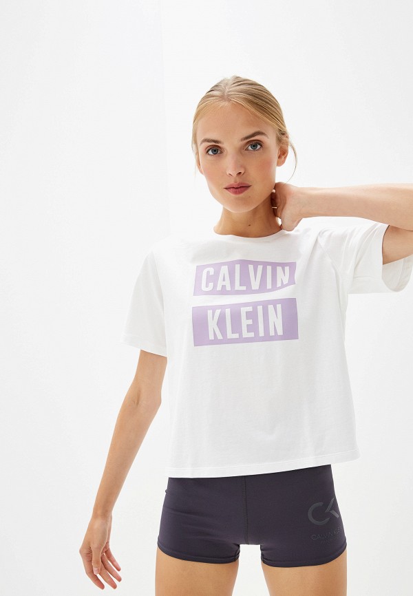 

Футболка Calvin Klein Performance, Белый, RELAXED LOGO SS TEE