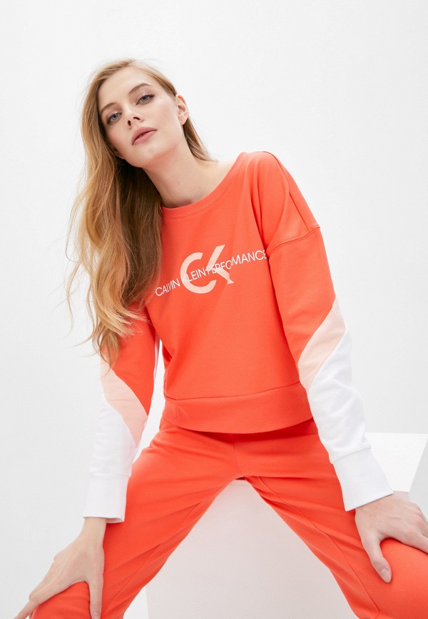 

Свитшот Calvin Klein Performance, Коралловый