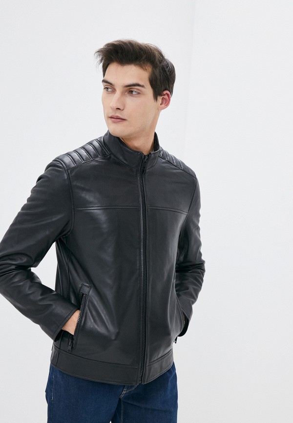 

Куртка кожаная Calvin Klein, Черный