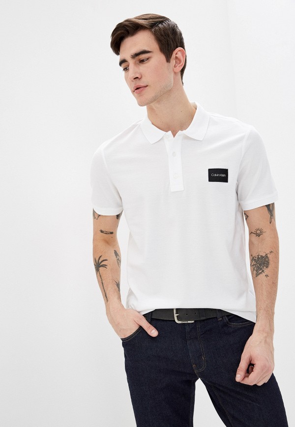 

Поло Calvin Klein, Белый