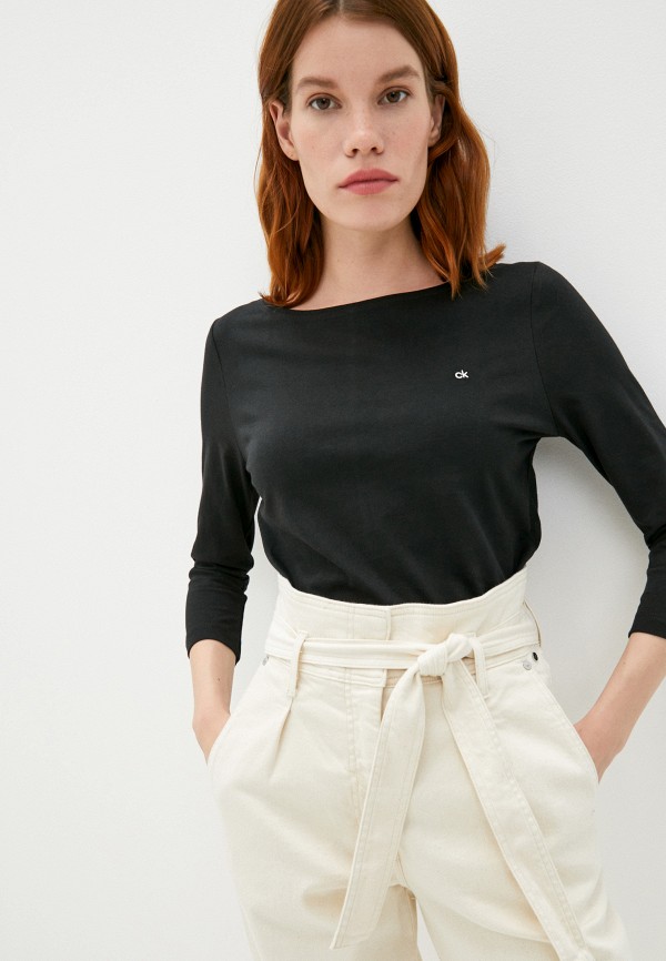 

Лонгслив Calvin Klein, Черный