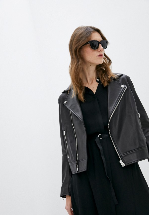 

Куртка кожаная Calvin Klein, Черный