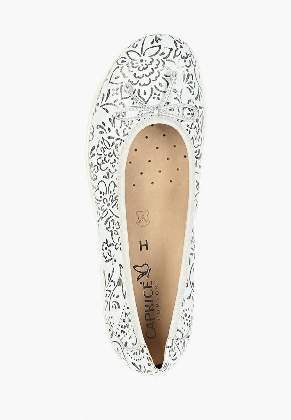 

Балетки Caprice, Белый, увеличенная полнота H, Comfort