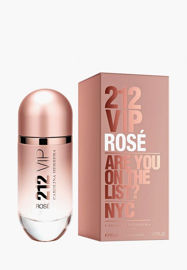 

Парфюмерная вода Carolina Herrera, Розовый, 212 Vip Rose, 80 мл