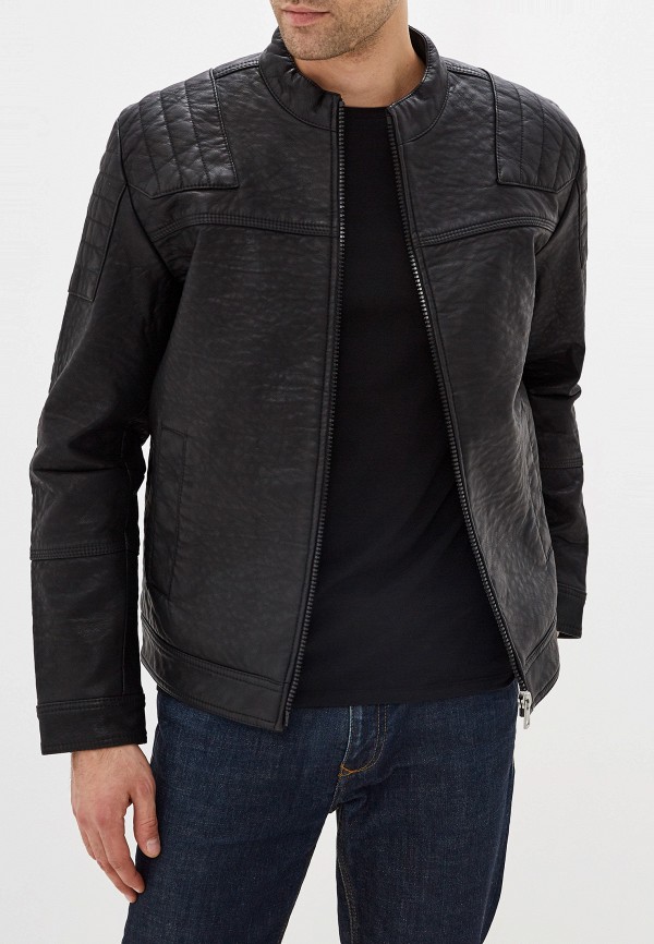 

Куртка кожаная Calvin Klein Jeans, Черный
