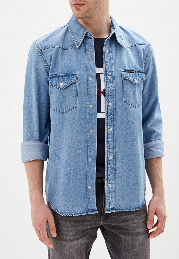 

Рубашка джинсовая Calvin Klein Jeans, Голубой