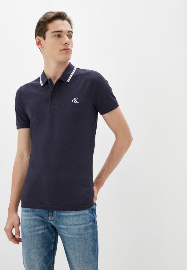

Поло Calvin Klein Jeans, Синий, Calvin Klein Jeans CA939EMHPZD7