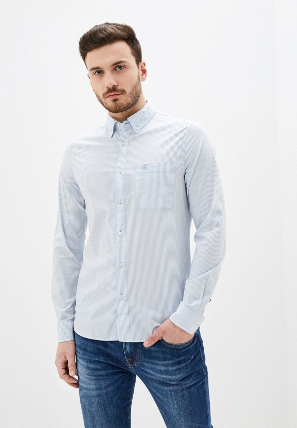 

Рубашка Calvin Klein Jeans, Голубой, Calvin Klein Jeans CA939EMHPZH4