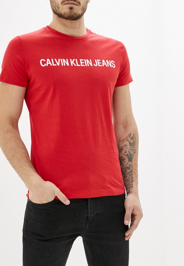 

Футболка Calvin Klein Jeans, Красный, Calvin Klein Jeans CA939EMHPZI2