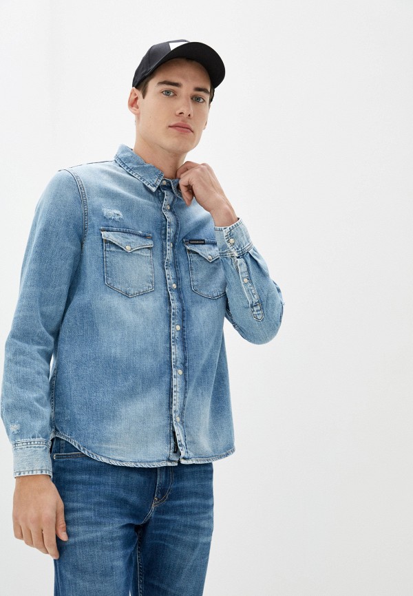 

Рубашка Calvin Klein Jeans, Синий, Calvin Klein Jeans CA939EMHPZV7