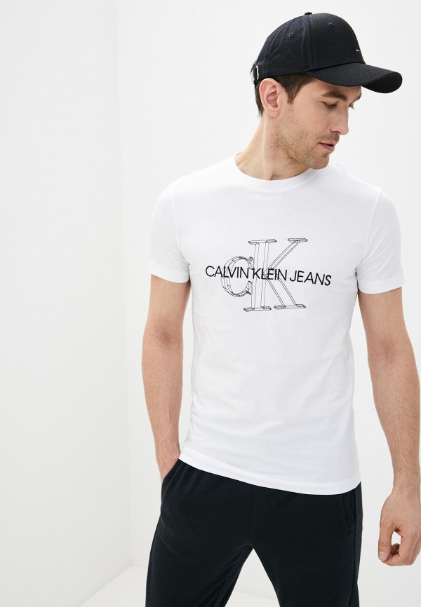 

Футболка Calvin Klein Jeans, Белый, Calvin Klein Jeans CA939EMJCXQ1