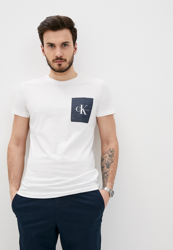 

Футболка Calvin Klein Jeans, Белый, Calvin Klein Jeans CA939EMJGBG2