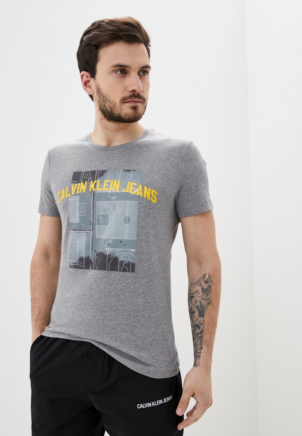 

Футболка Calvin Klein Jeans, Серый, Calvin Klein Jeans CA939EMJGBG5