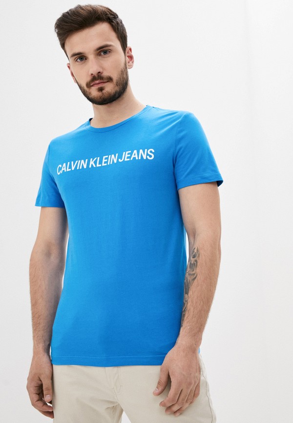 

Футболка Calvin Klein Jeans, Голубой, Calvin Klein Jeans CA939EMJSDK2
