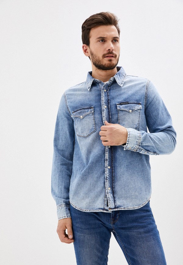 

Рубашка джинсовая Calvin Klein Jeans, Синий