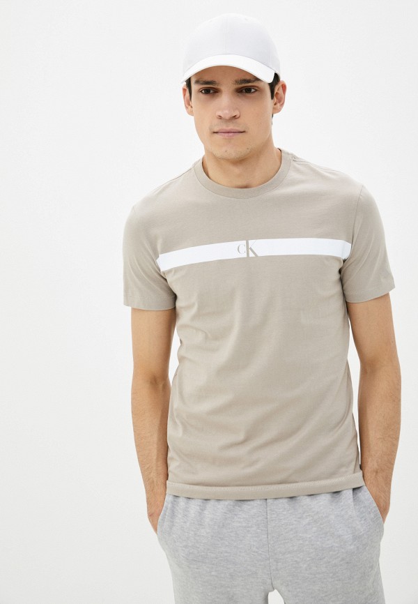 

Футболка Calvin Klein Jeans, Бежевый, Calvin Klein Jeans CA939EMMDKN9