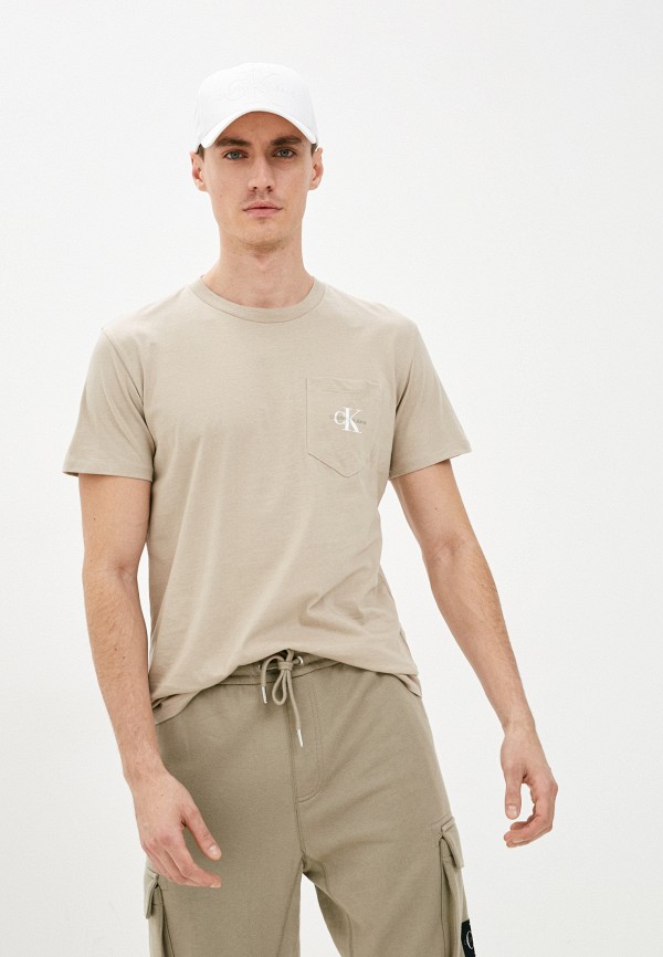 

Футболка Calvin Klein Jeans, Бежевый