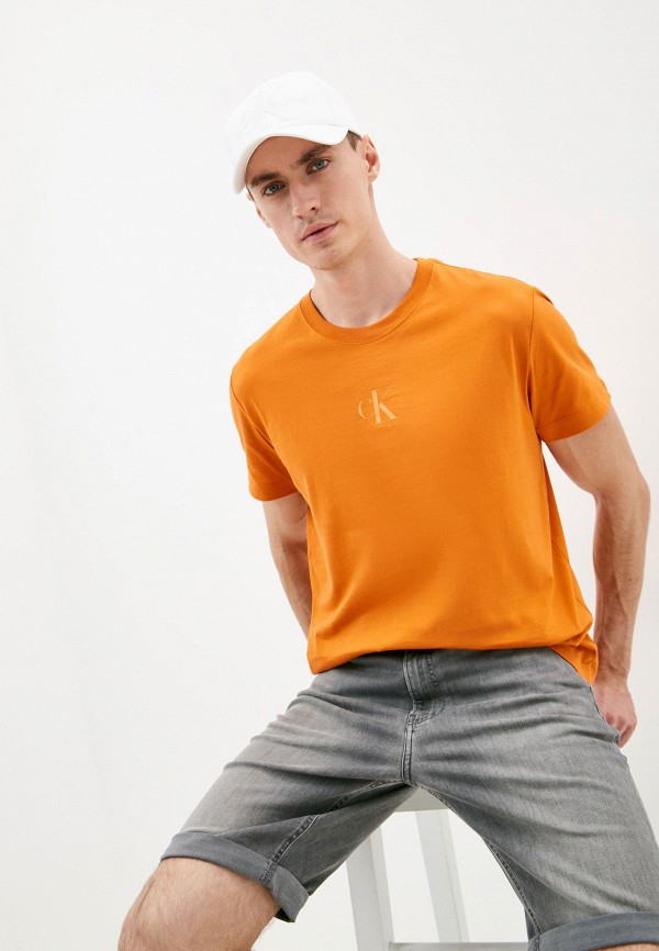 

Футболка Calvin Klein Jeans, Оранжевый, Calvin Klein Jeans CA939EMMDKT1