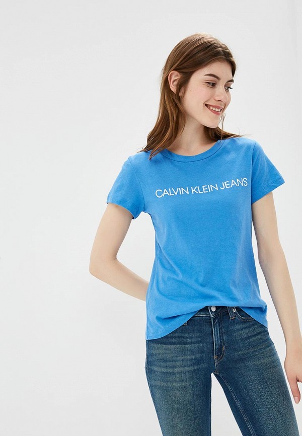 

Футболка Calvin Klein Jeans, Голубой, Calvin Klein Jeans CA939EWBTHP3